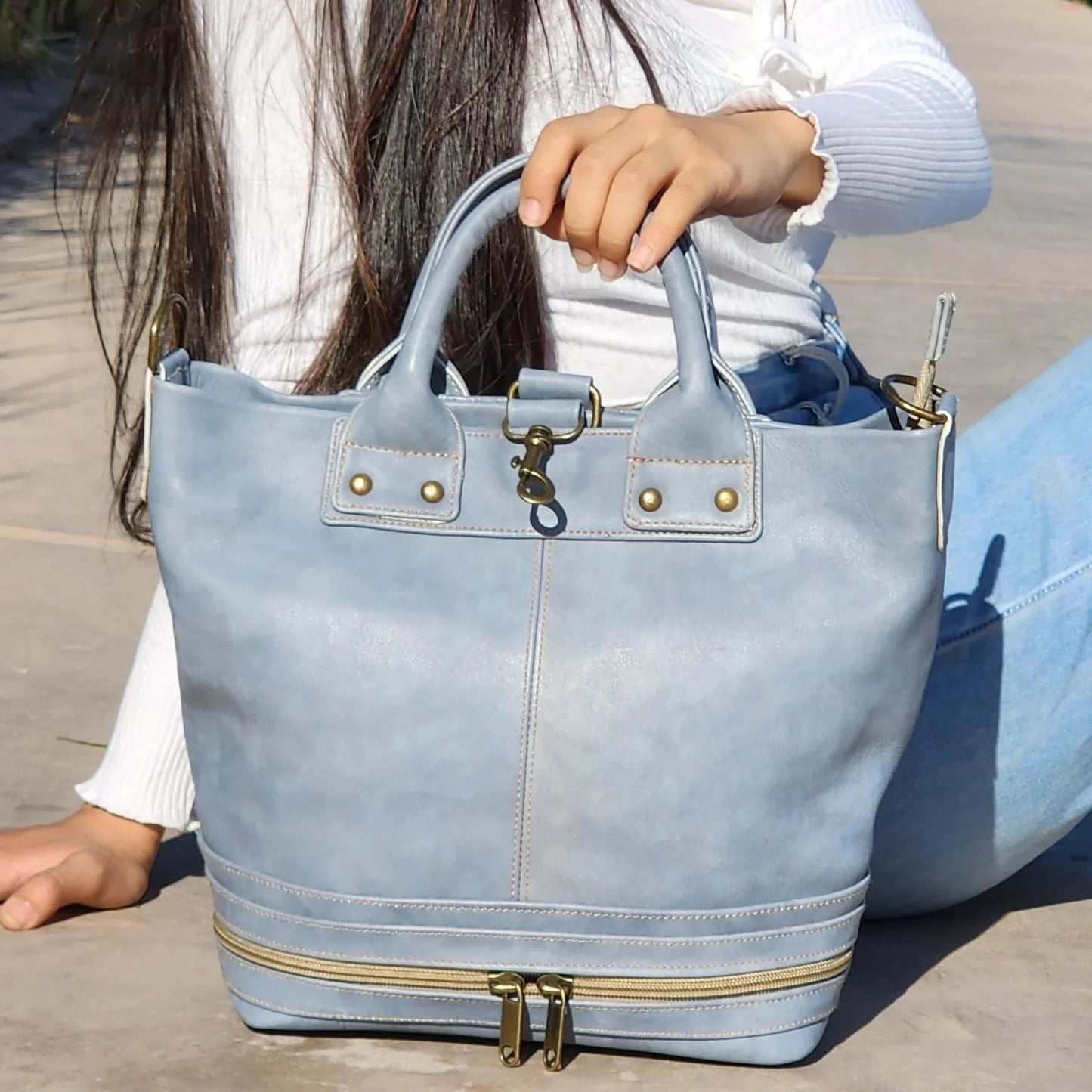 Leather Bucket Bag