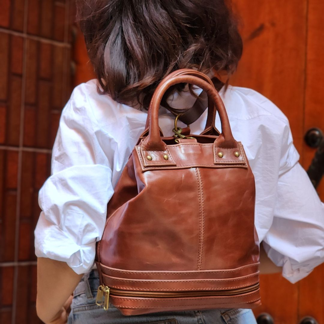 Leather Bucket Bag