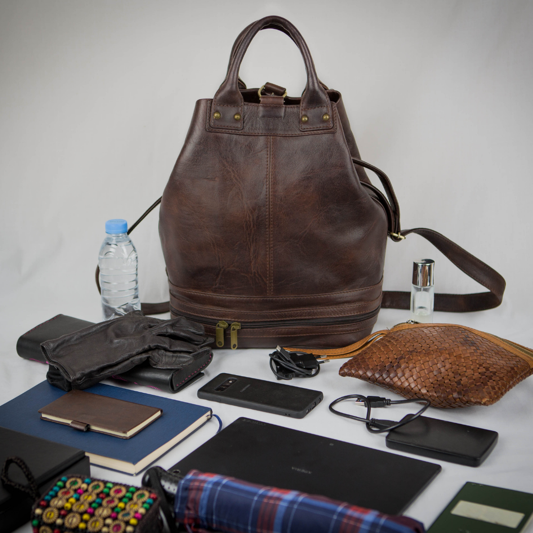 Leather Bucket Bag