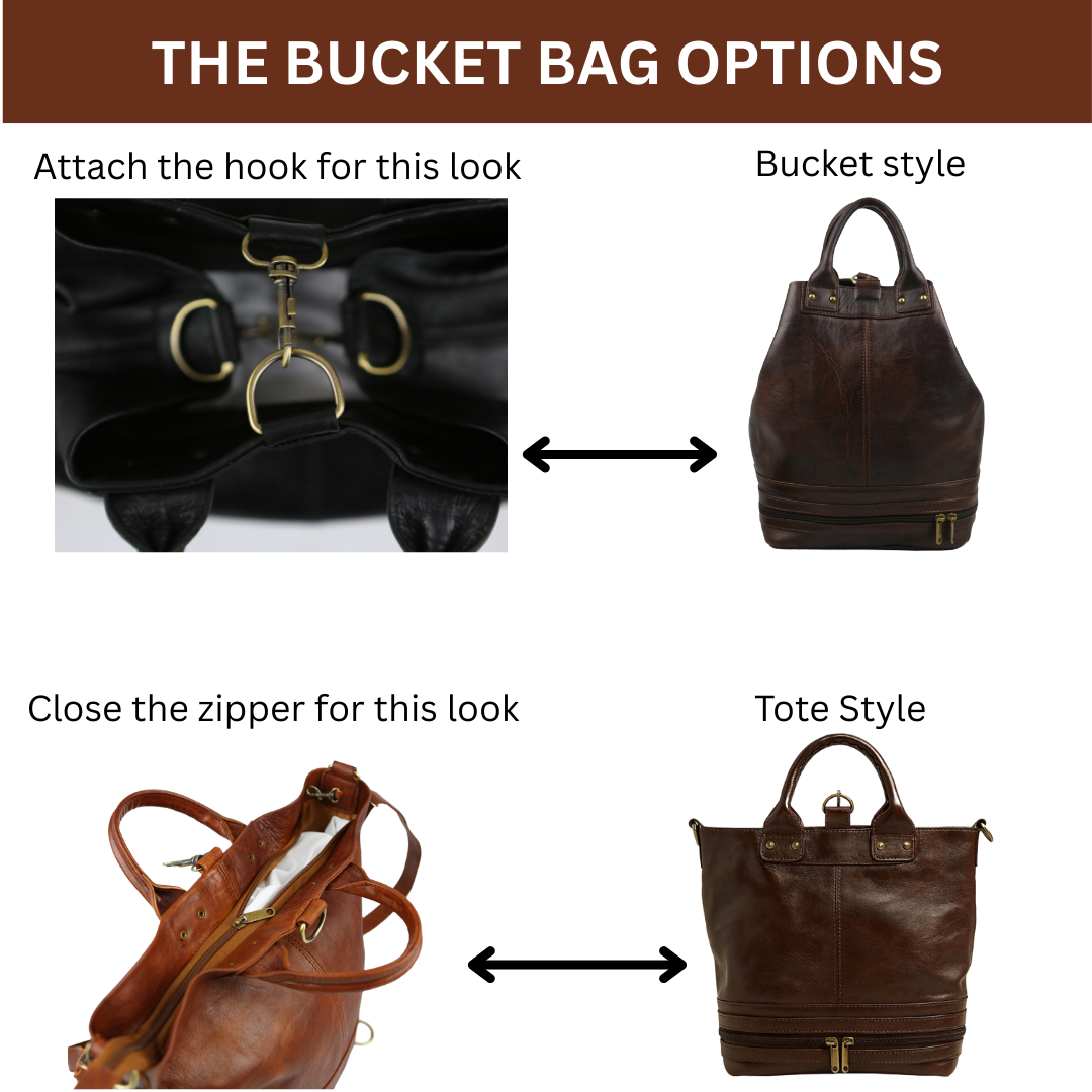 Leather Bucket Bag