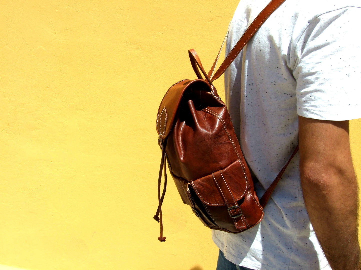 Small Leather Backpack