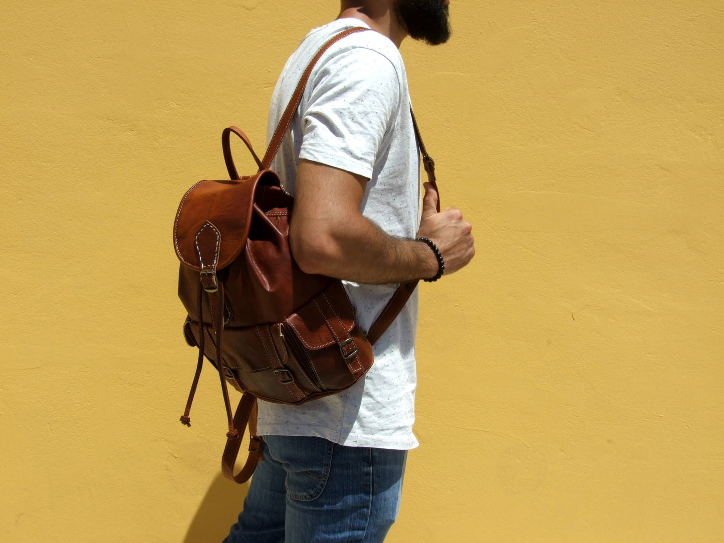 Small Leather Backpack