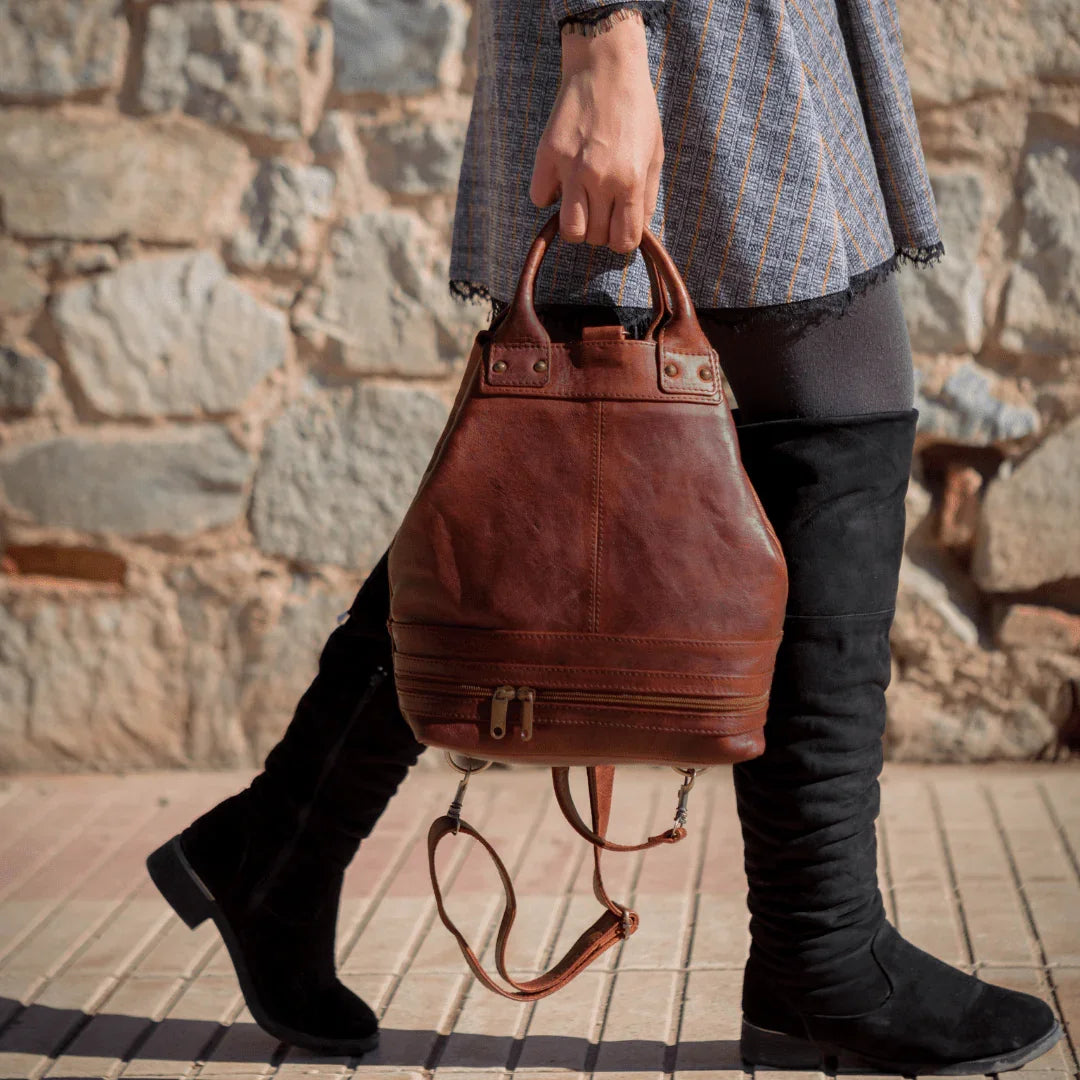 Leather Bucket Bag