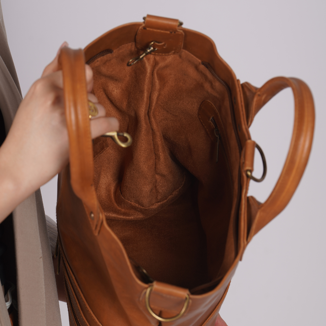 leather Bucket bag