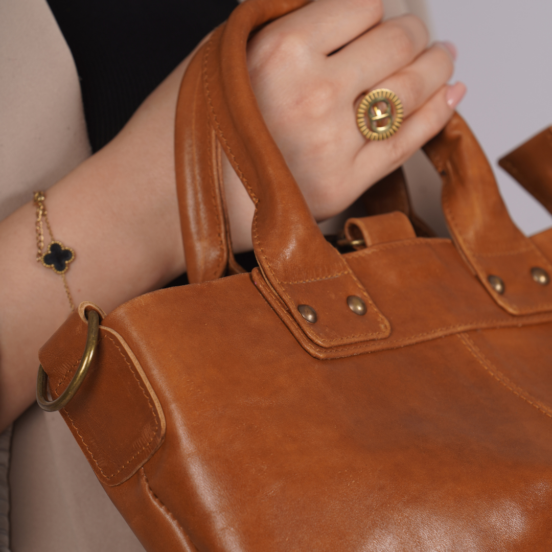 leather Bucket bag