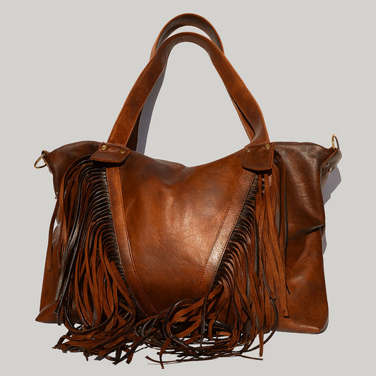 Fringe Leather Purse