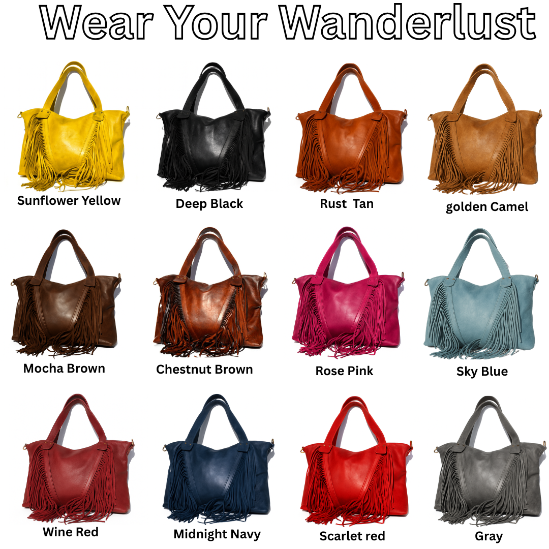 Fringe Leather Purse