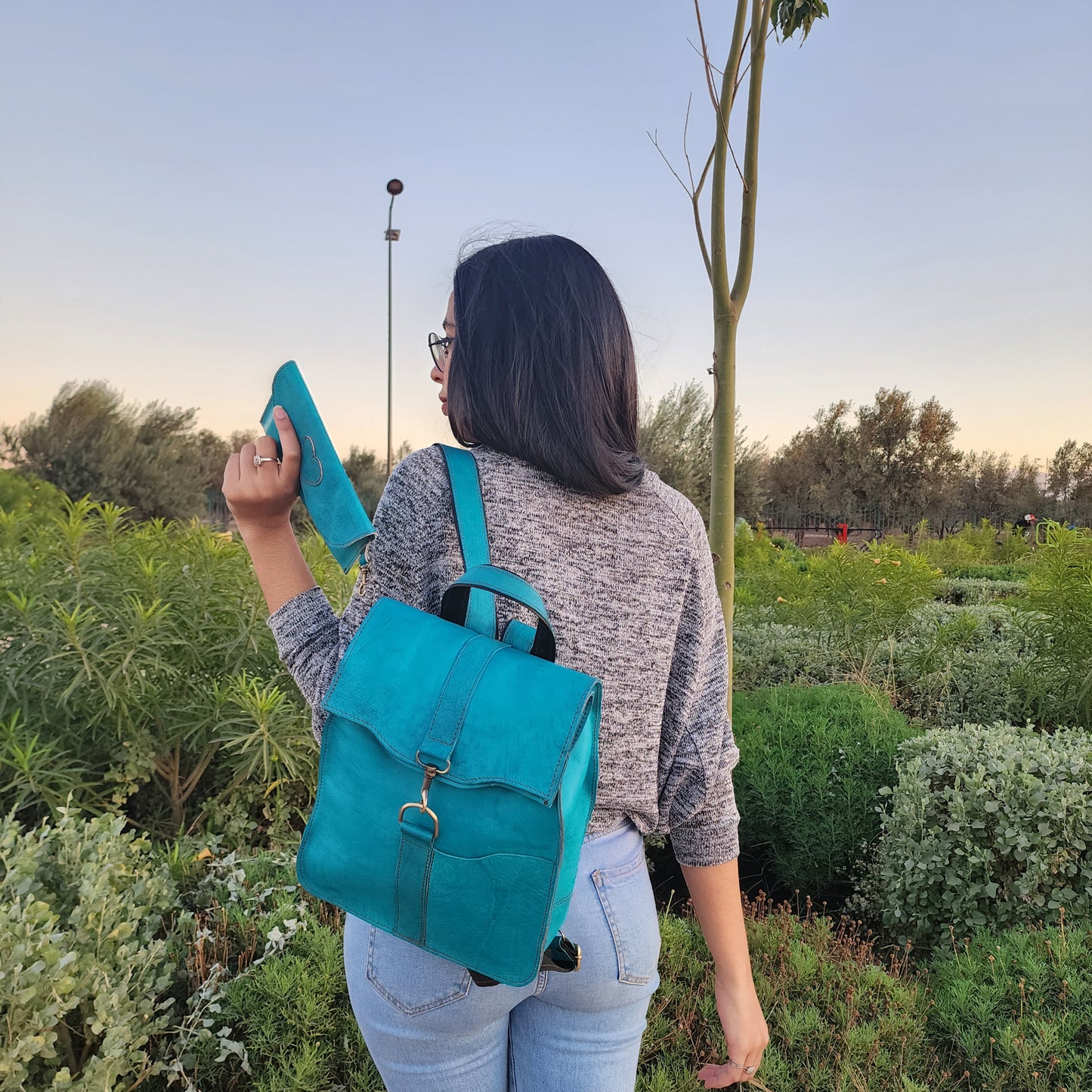 Fancy Convertible Leather Backpack