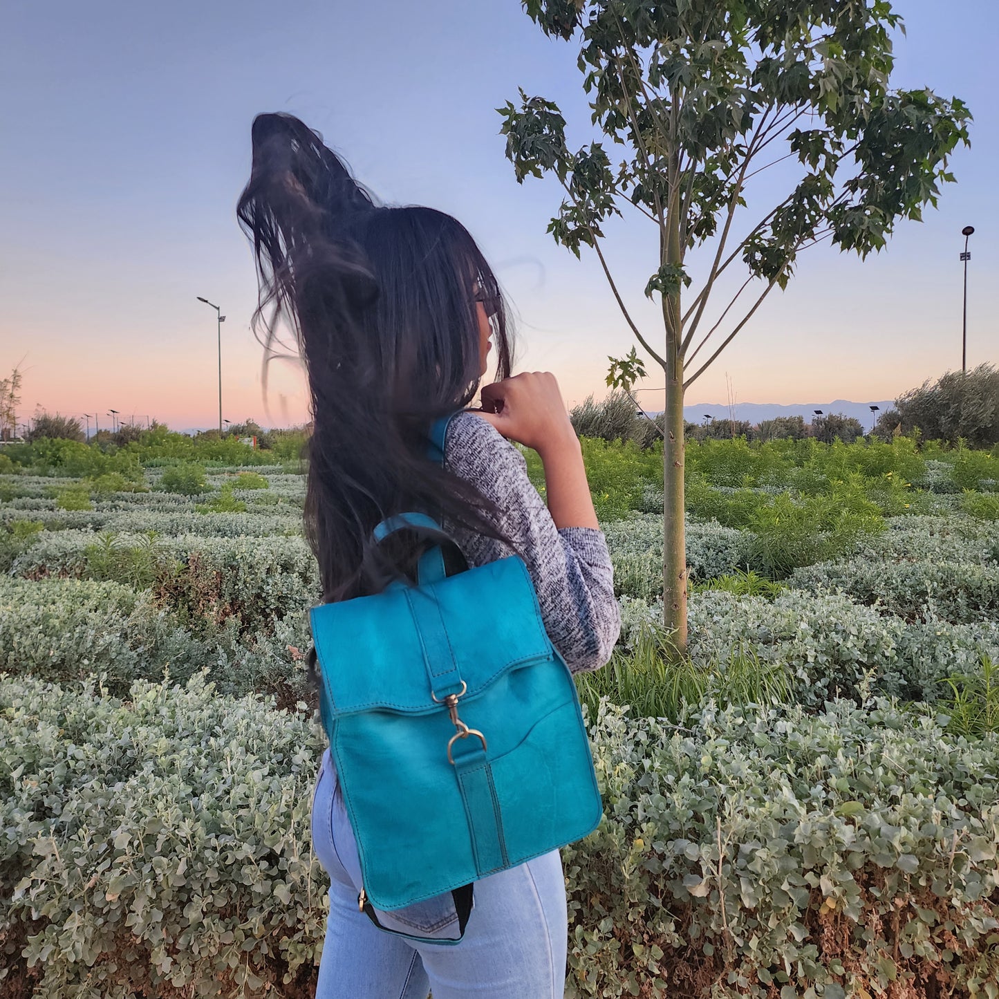 Fancy Convertible Leather Backpack