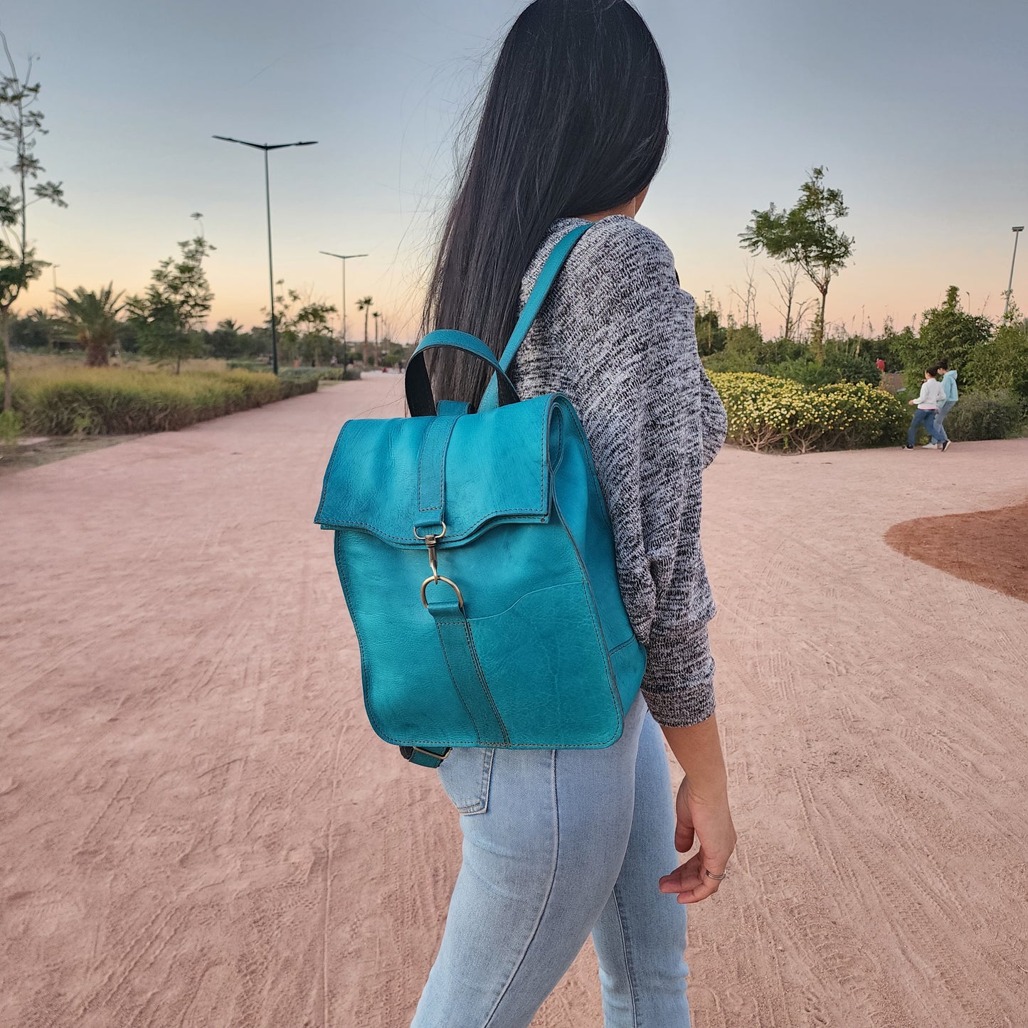 Fancy Convertible Leather Backpack