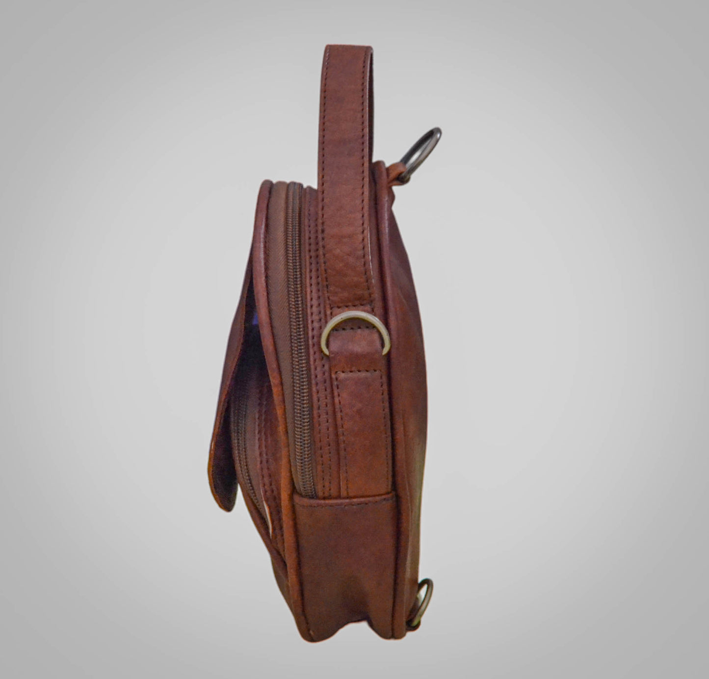 Small leather backpack