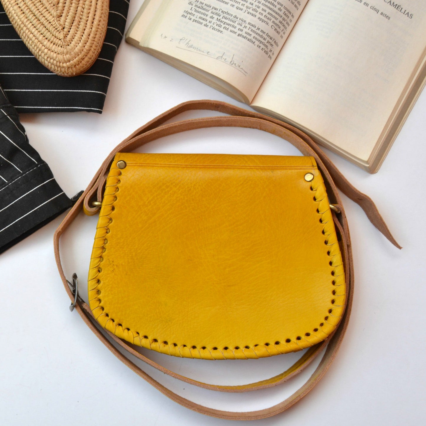 Cut Work Leather Purse