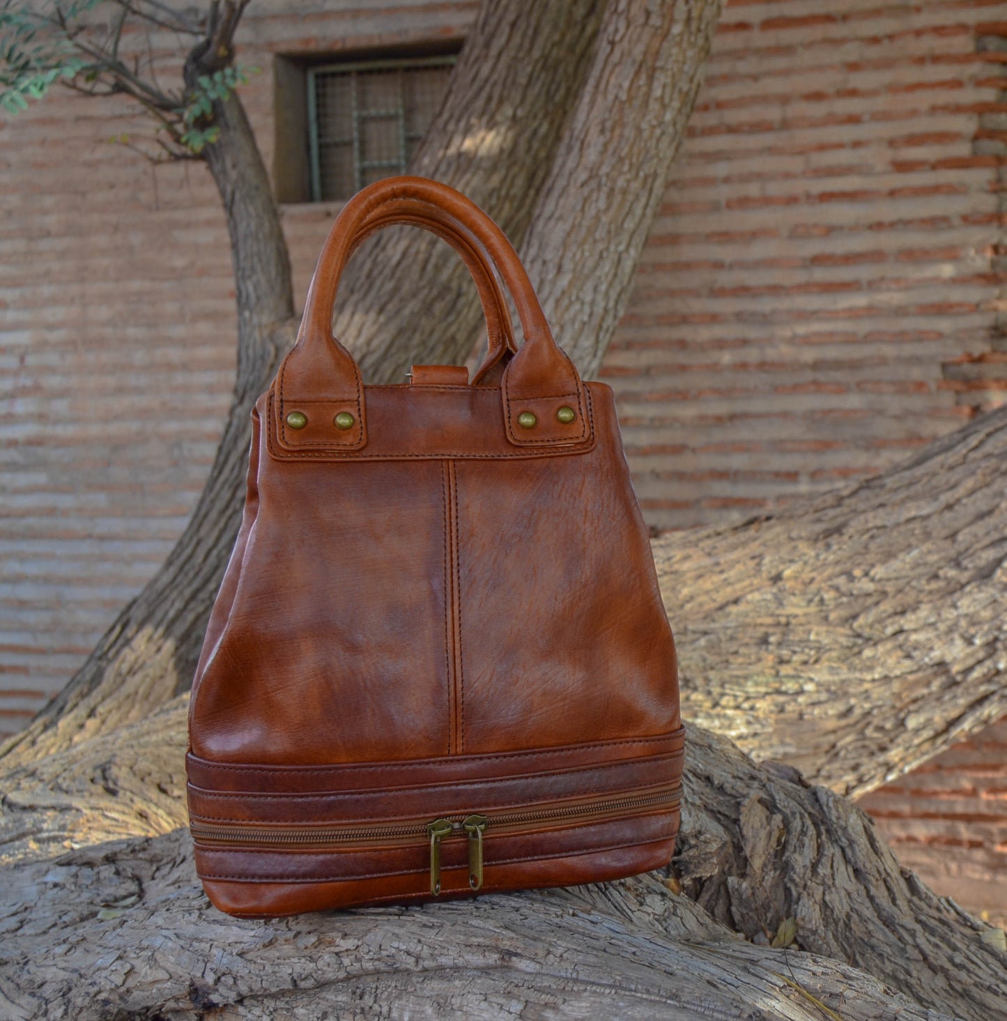 leather Bucket bag