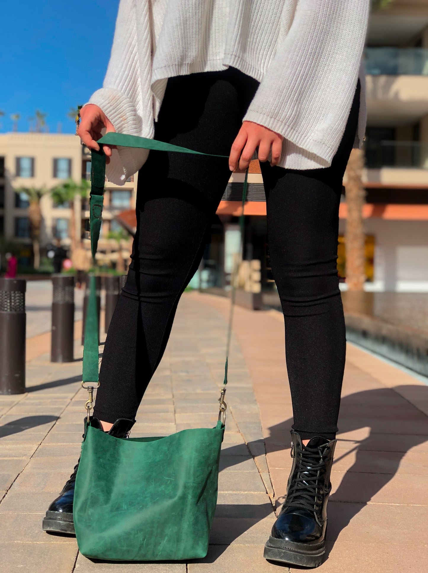 Fancy Convertible Leather Backpack