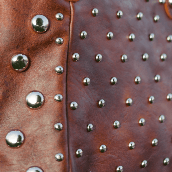 leather handbag with studs Martleather