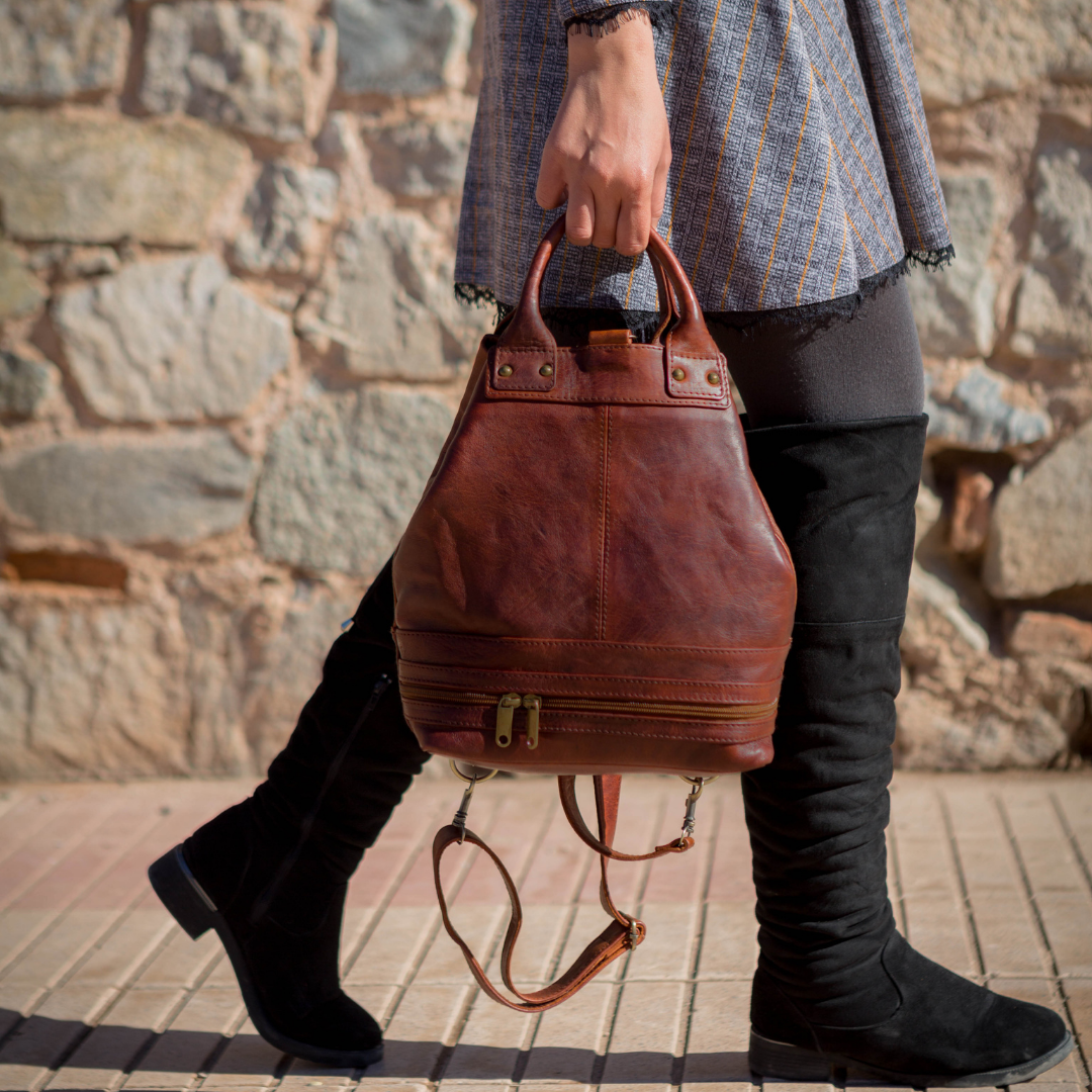 leather Bucket bag