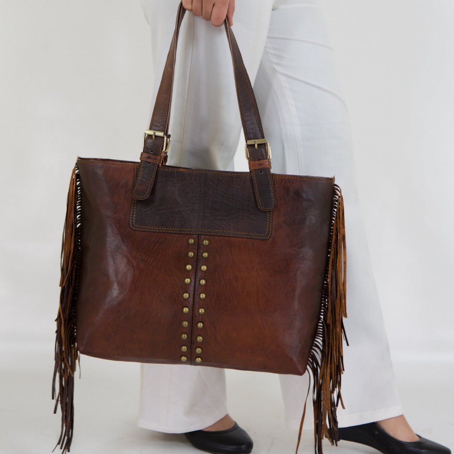 Fringe Leather Handbag